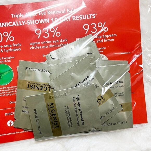 🔮 5/$25 Algenist Triple Algae‎ Eye Renewal Balm 10 Day Sample Set - Picture 2 of 3